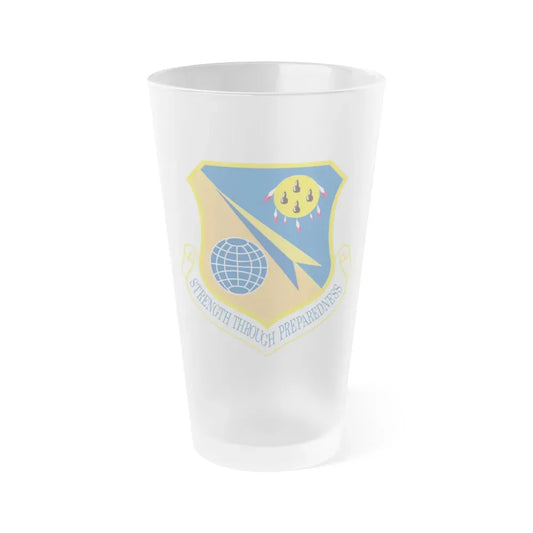 138th Fighter Wing (U.S. Air Force) Frosted Pint Glass 16oz 16oz Frosted - Go Mug Yourself