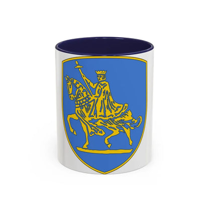 138th Infantry Regiment (U.S. Army) Accent Coffee Mug-11oz-Navy-Go Mug Yourself