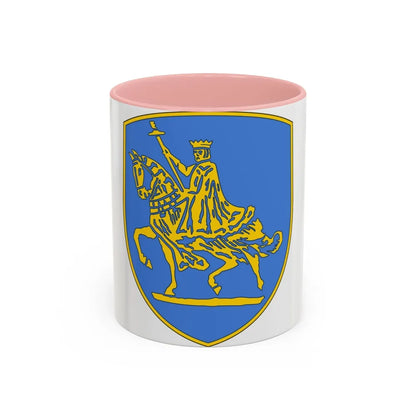 138th Infantry Regiment (U.S. Army) Accent Coffee Mug-11oz-Pink-Go Mug Yourself