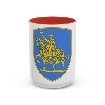 138th Infantry Regiment (U.S. Army) Accent Coffee Mug-11oz-Red-Go Mug Yourself