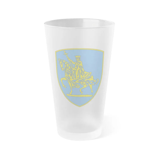 138th Infantry Regiment (U.S. Army) Frosted Pint Glass 16oz-Go Mug Yourself