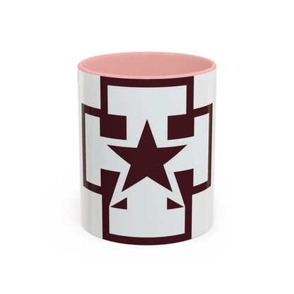 139 Medical Brigade (U.S. Army) Accent Coffee Mug-11oz-Pink-Go Mug Yourself