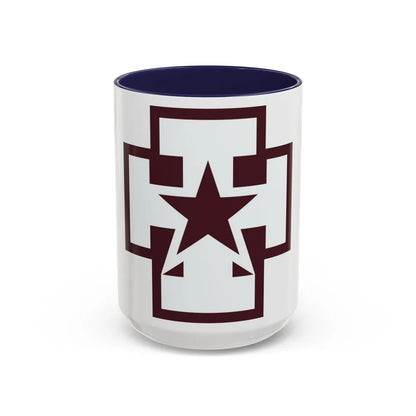 139 Medical Brigade (U.S. Army) Accent Coffee Mug-15oz-Navy-Go Mug Yourself