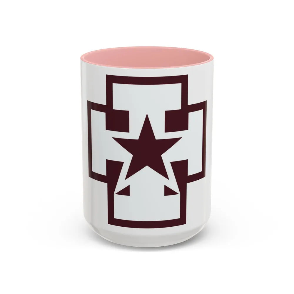 139 Medical Brigade (U.S. Army) Accent Coffee Mug-15oz-Pink-Go Mug Yourself