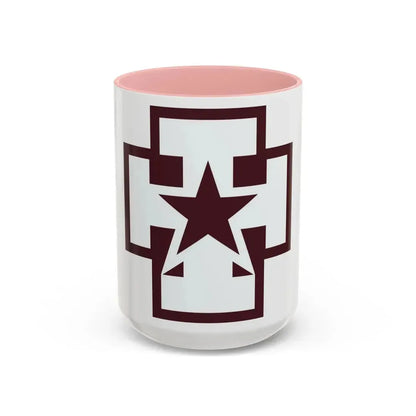 139 Medical Brigade (U.S. Army) Accent Coffee Mug 15oz Pink - Go Mug Yourself