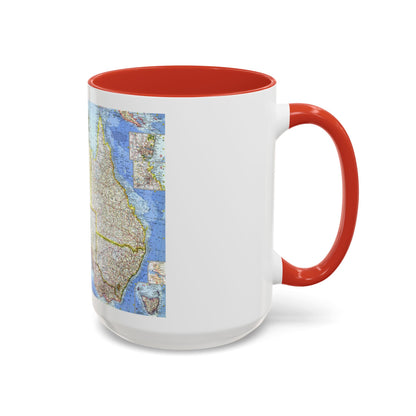 Australia (1963) (Map) Accent Coffee Mug
