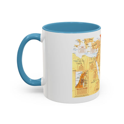 Middle East in Turmoil (1980) (Map) Accent Coffee Mug