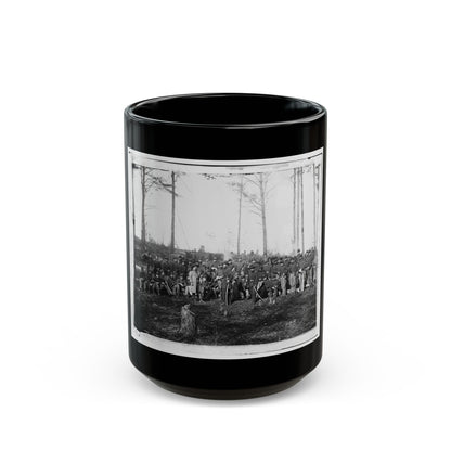 Brandy Station, Va. Officers And Men Of Co. K, 1st U.S. Cavalry (1st Division, Cavalry Corps) (U.S. Civil War) Black Coffee Mug