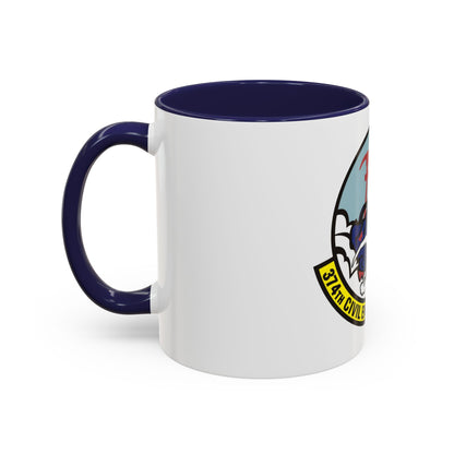 374 Civil Engineer Squadron PACAF (U.S. Air Force) Accent Coffee Mug