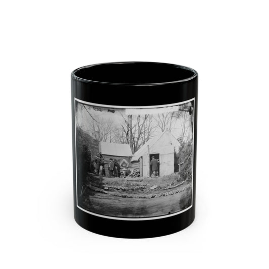 Brandy Station, Virginia. Winter Quarters Of Col. J.B. Howard, Chief Quartermaster, 3d Army Corps (U.S. Civil War) Black Coffee Mug