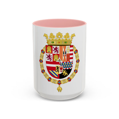 Coat of Arms of Philip II of Spain (1558-1580) - Accent Coffee Mug