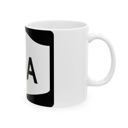 NY-18A (New York) (Road Sign) White Coffee Mug