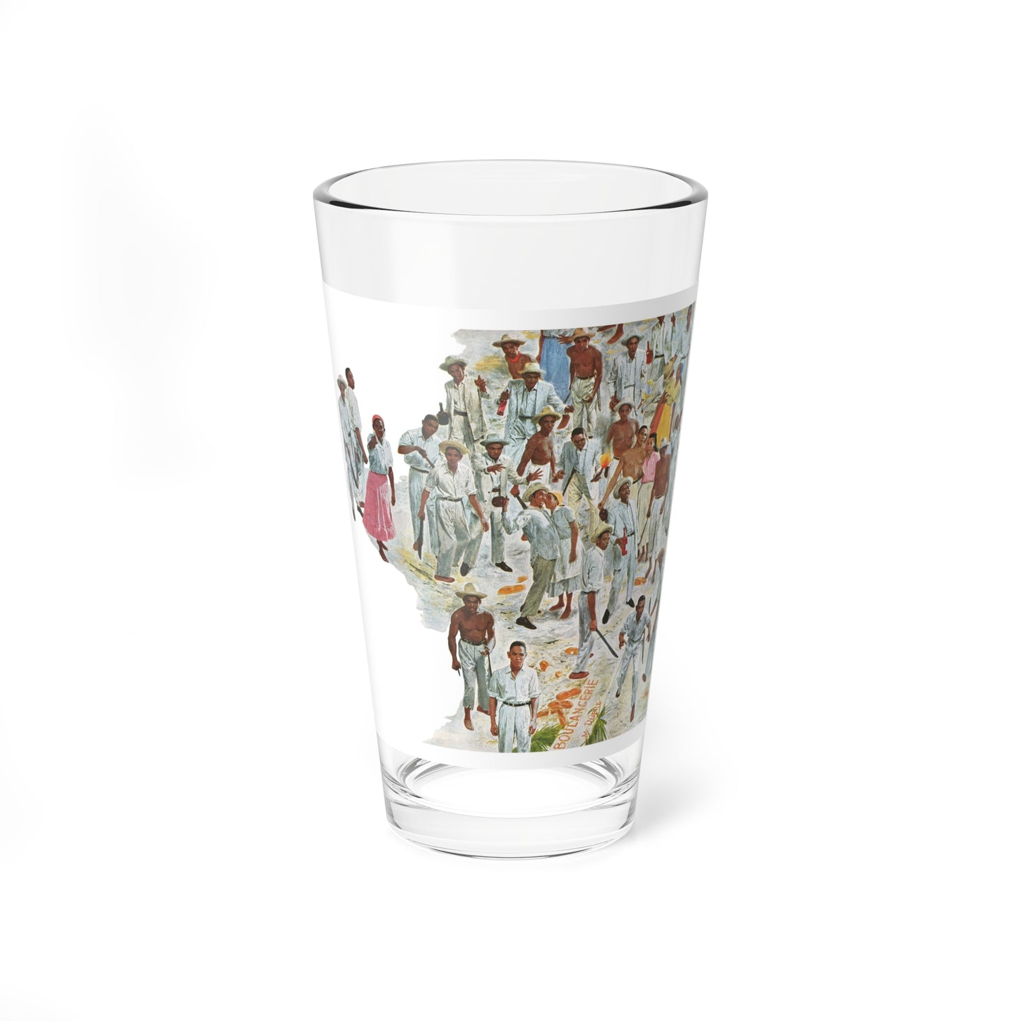 Terror In The Streets by Richard Stern, The Saturday Evening Post, 1958 (Magazine Illustration) Pint Glass 16oz