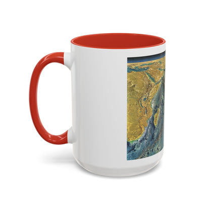Indian Ocean Floor (1967) (Map) Accent Coffee Mug
