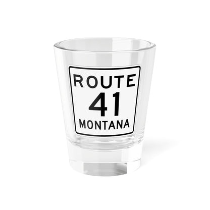 MT-41 1948 (Montana) (Road Sign) Shot Glass 1.5oz