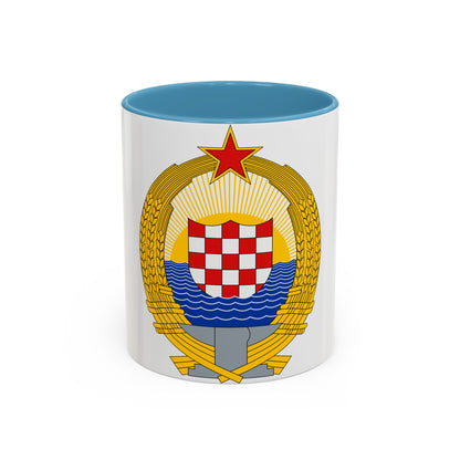 Coat of Arms of the Socialist Republic of Croatia - Accent Coffee Mug