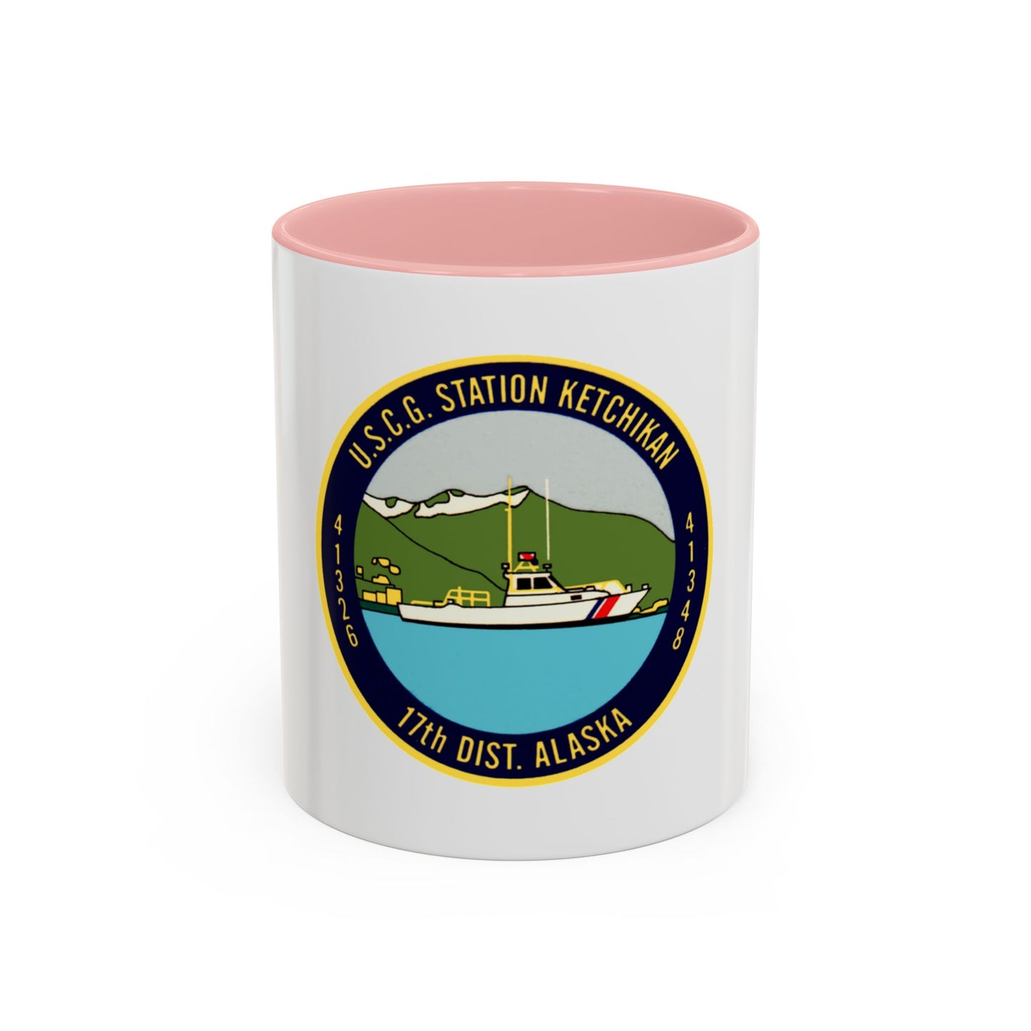 USCG Station Ketchikan 17th Dist (U.S. Coast Guard) Accent Coffee Mug