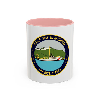 USCG Station Ketchikan 17th Dist (U.S. Coast Guard) Accent Coffee Mug