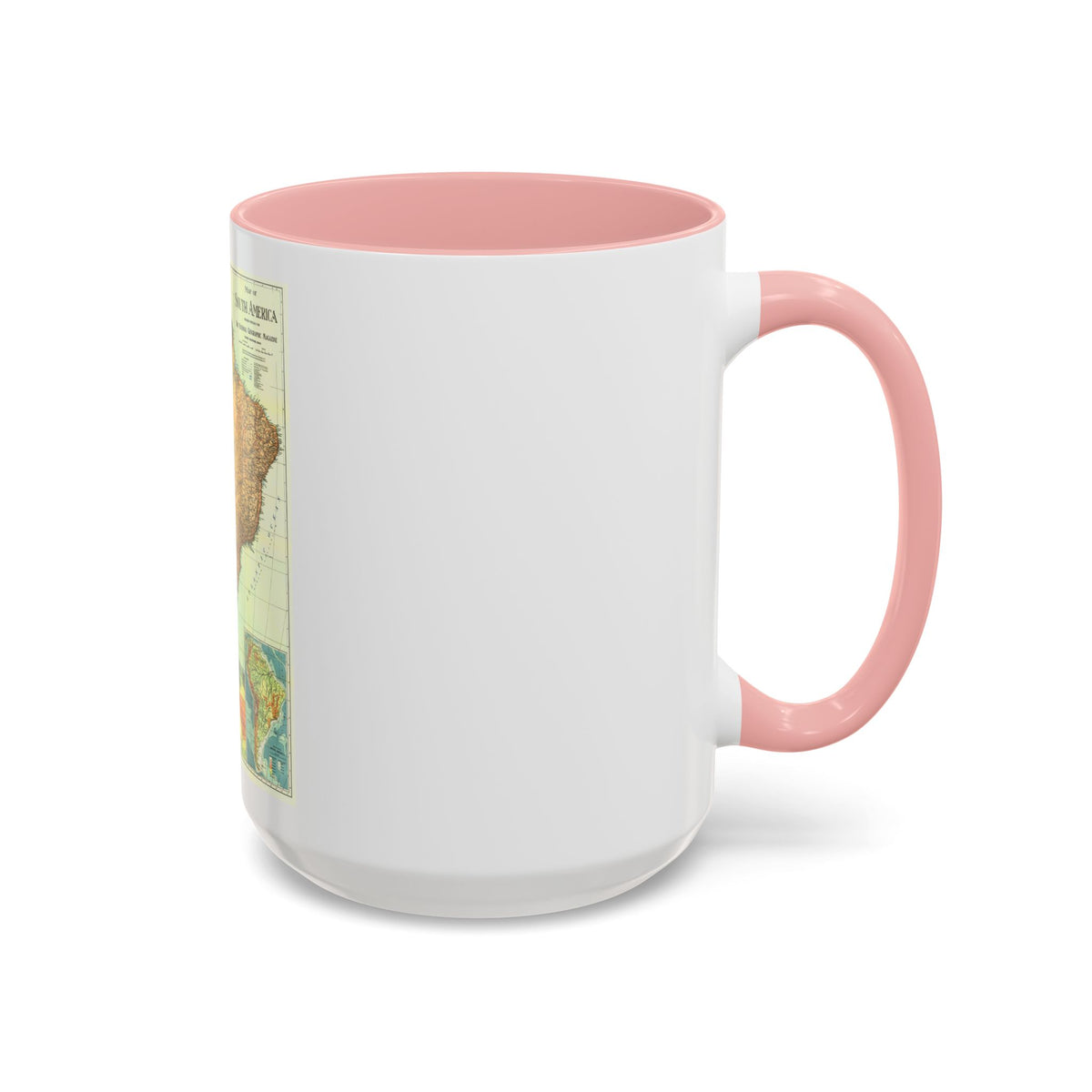 South America (1921) (Map) Accent Coffee Mug