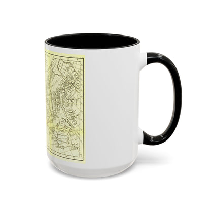 Asia - Carte Generale des Decouvertes (1892) (Map) Accent Coffee Mug