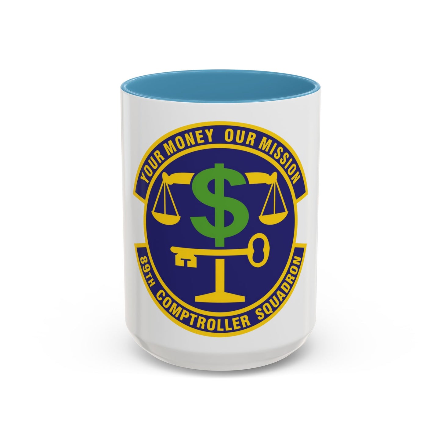 89th Comptroller Squadron (U.S. Air Force) Accent Coffee Mug