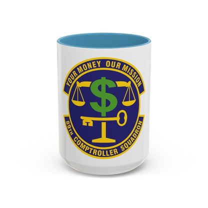 89th Comptroller Squadron (U.S. Air Force) Accent Coffee Mug