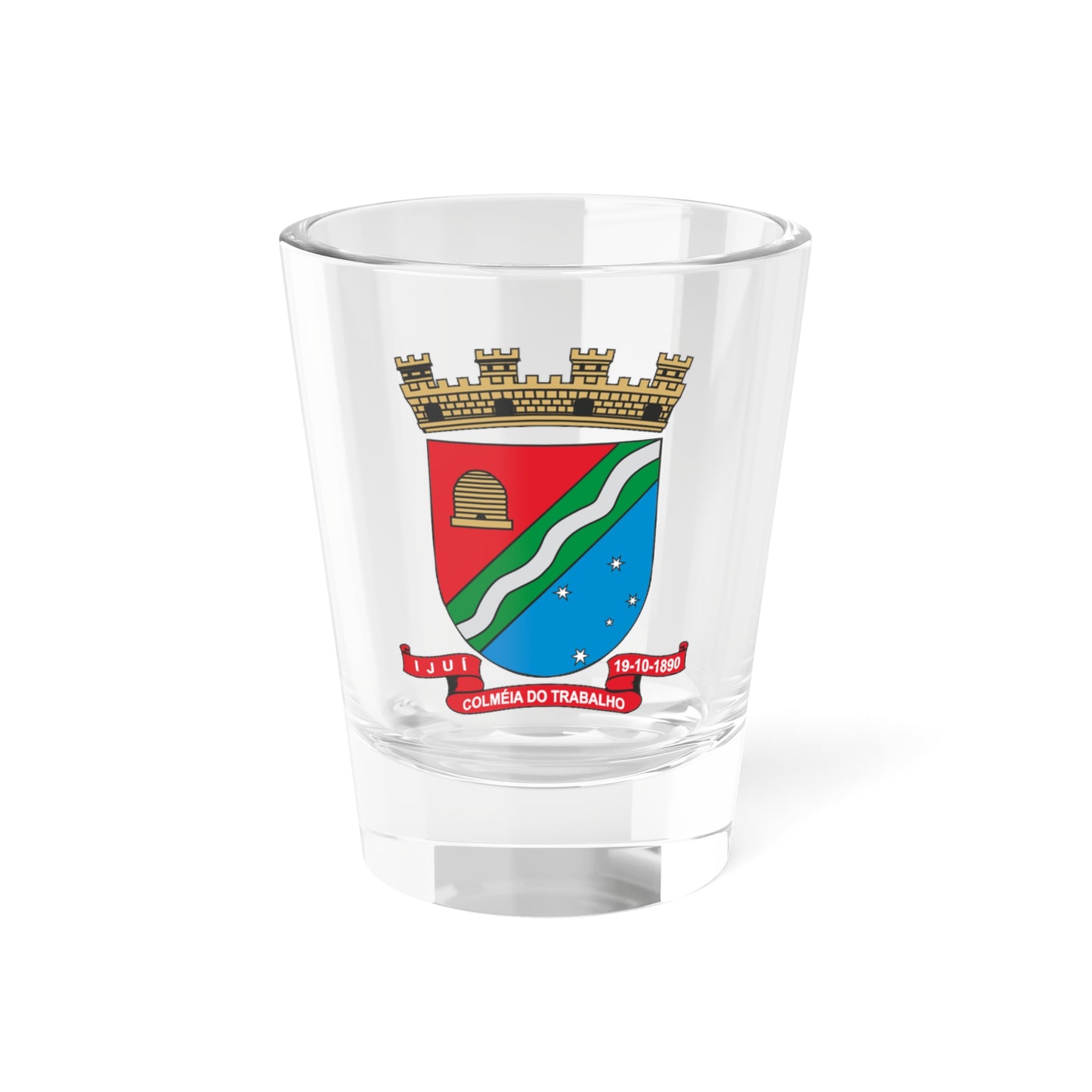 Ijui RS - Brasao (Brazil) (Coat of Arms) Shot Glass 1.5oz