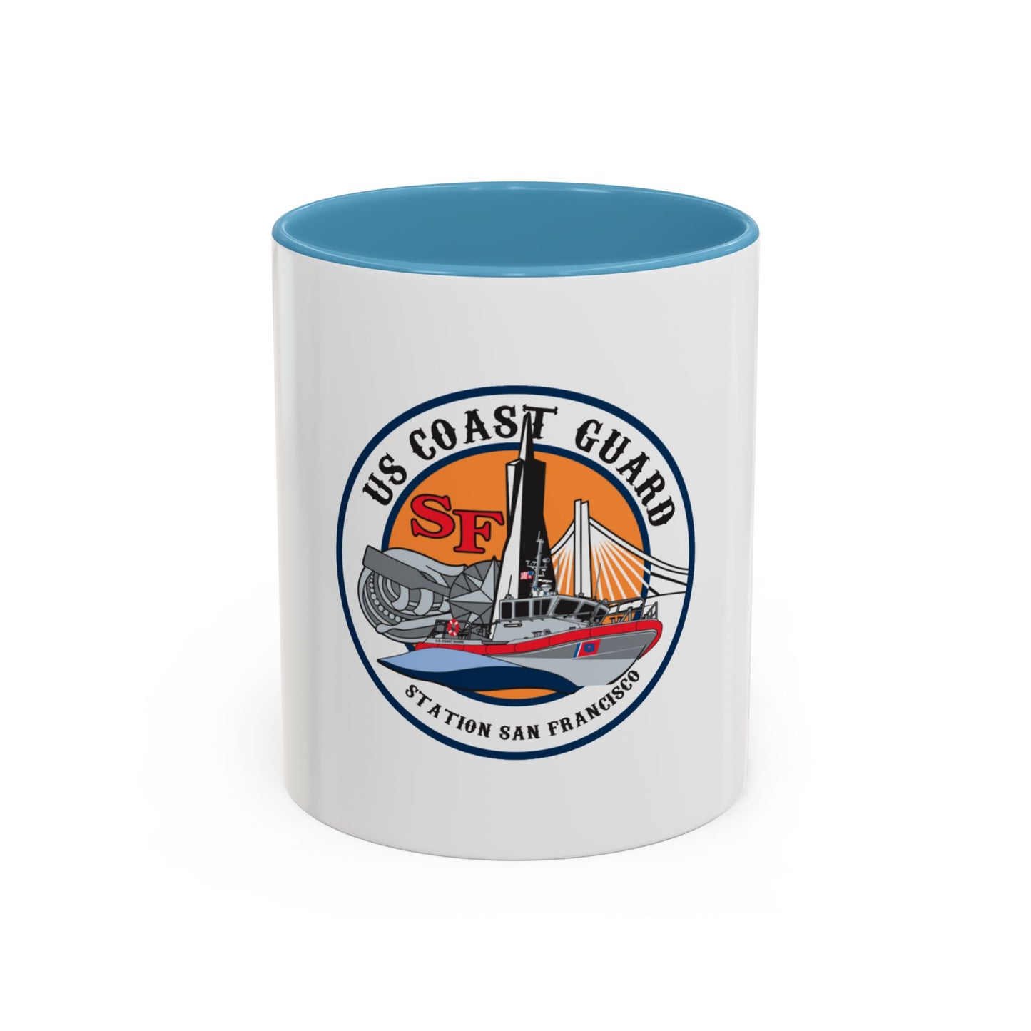 USCGS San Francisco Station (U.S. Coast Guard) Accent Coffee Mug