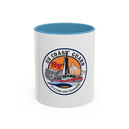 USCGS San Francisco Station (U.S. Coast Guard) Accent Coffee Mug