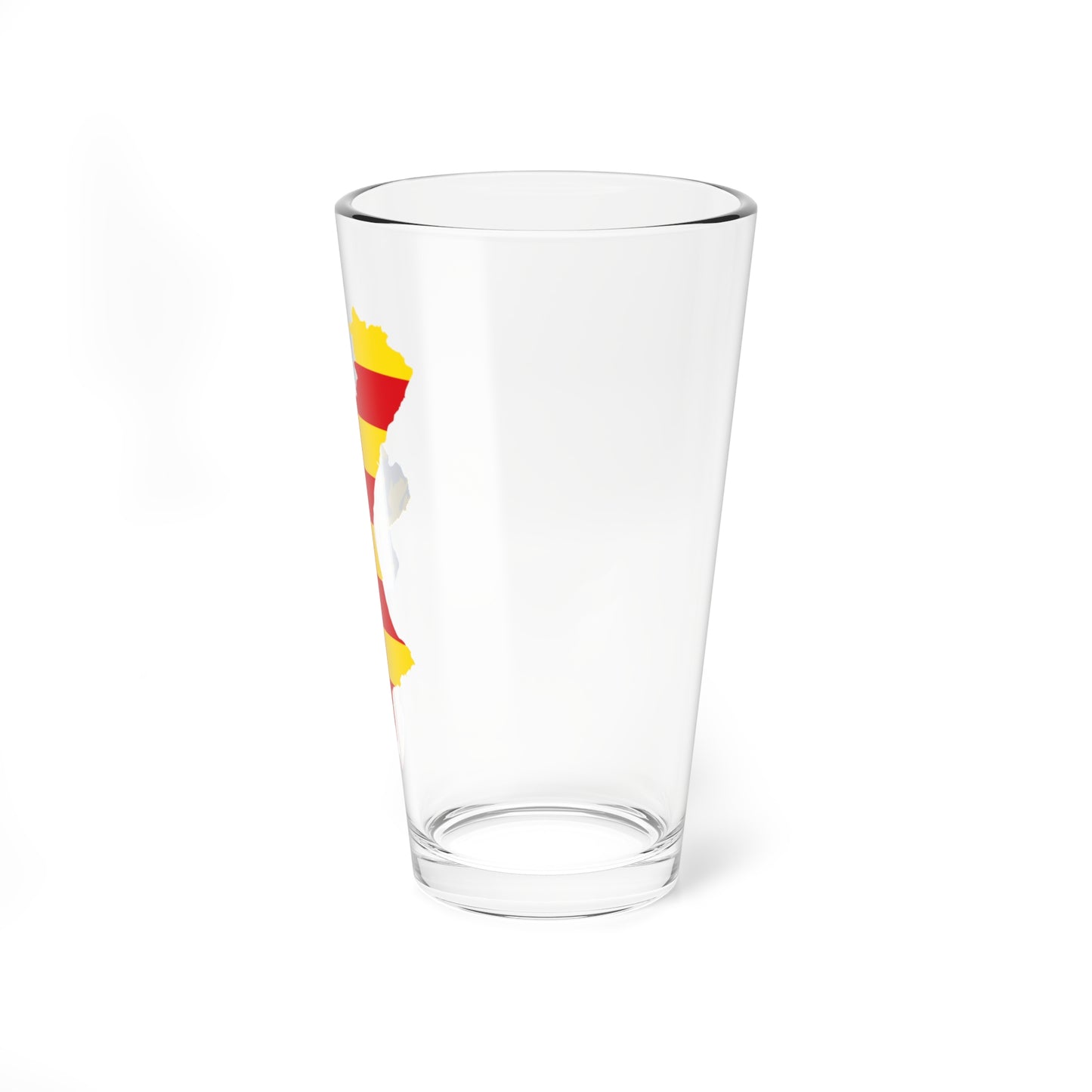 Flag map of Valencia (Spain) Pint Glass 16oz