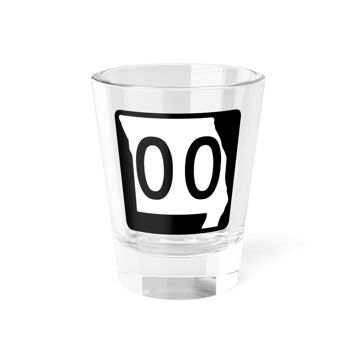 MO-00 template (Missouri) (Road Sign) Shot Glass 1.5oz