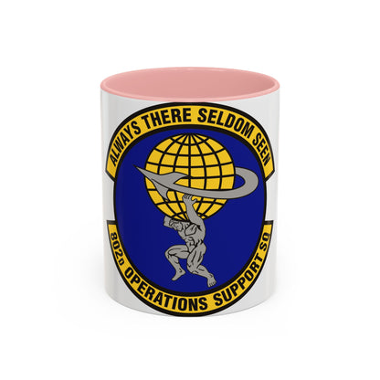 802d Operations Support Squadron (U.S. Air Force) Accent Coffee Mug