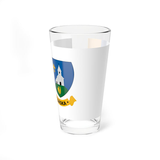 Flag of Saska (Hungary) Pint Glass 16oz