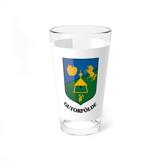 Flag of Gutorfolde (Hungary) Pint Glass 16oz