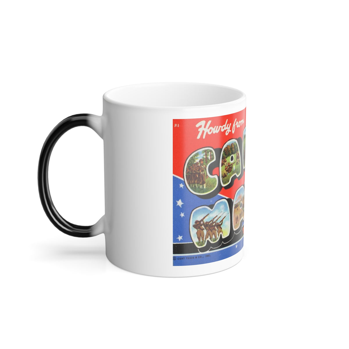 Howdy from Camp Maxey Texas (Greeting Postcards) Color Changing Mug 11oz