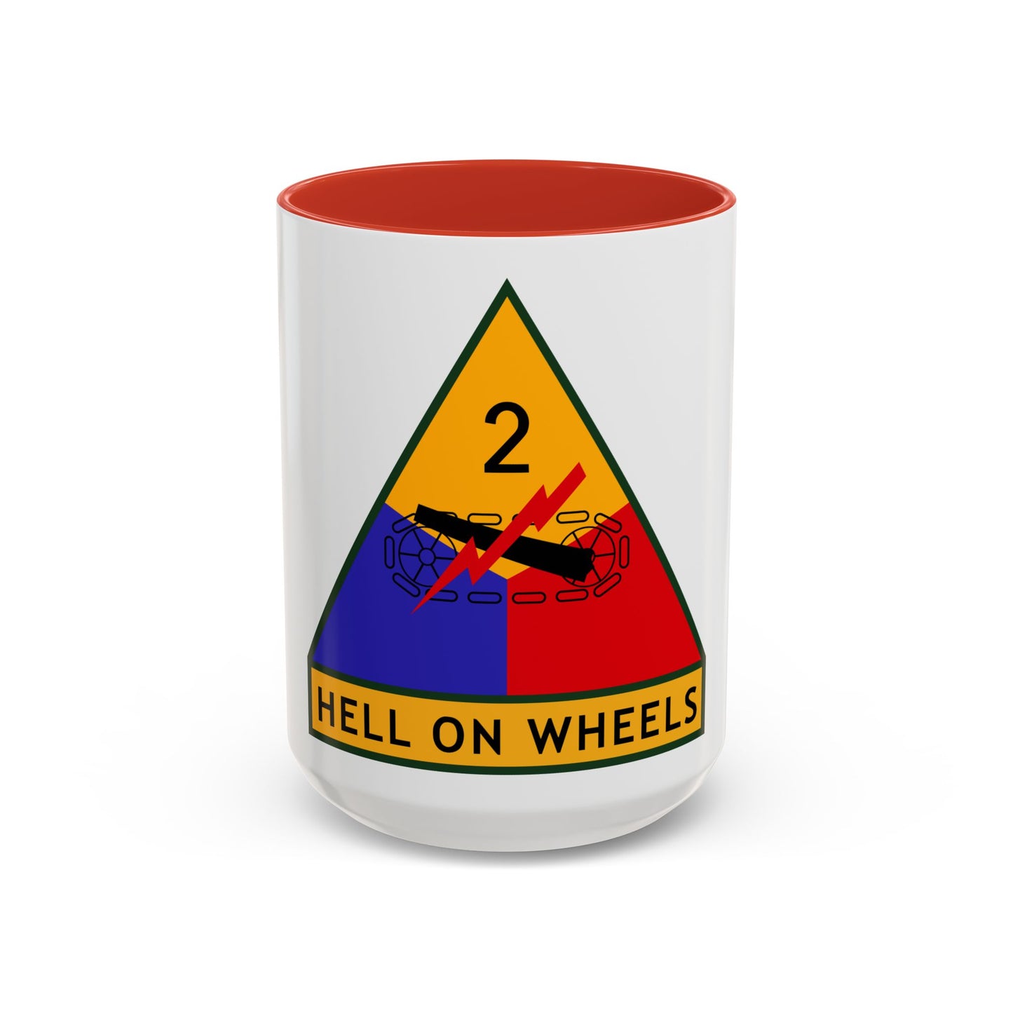 2nd Armored Division (U.S. Army) Accent Coffee Mug