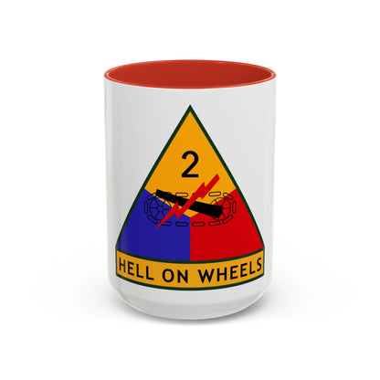 2nd Armored Division (U.S. Army) Accent Coffee Mug