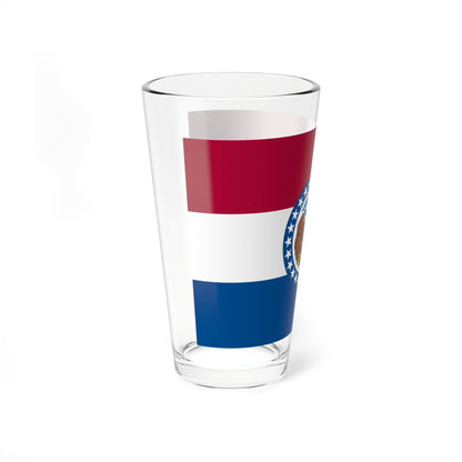 Flag of Missouri 3-2 (United States) Pint Glass 16oz