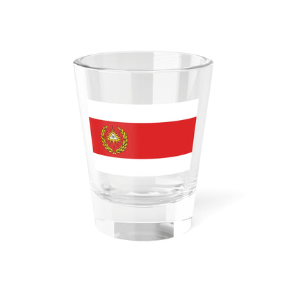 POL Boguchwała flag (Poland) Shot Glass 1.5oz