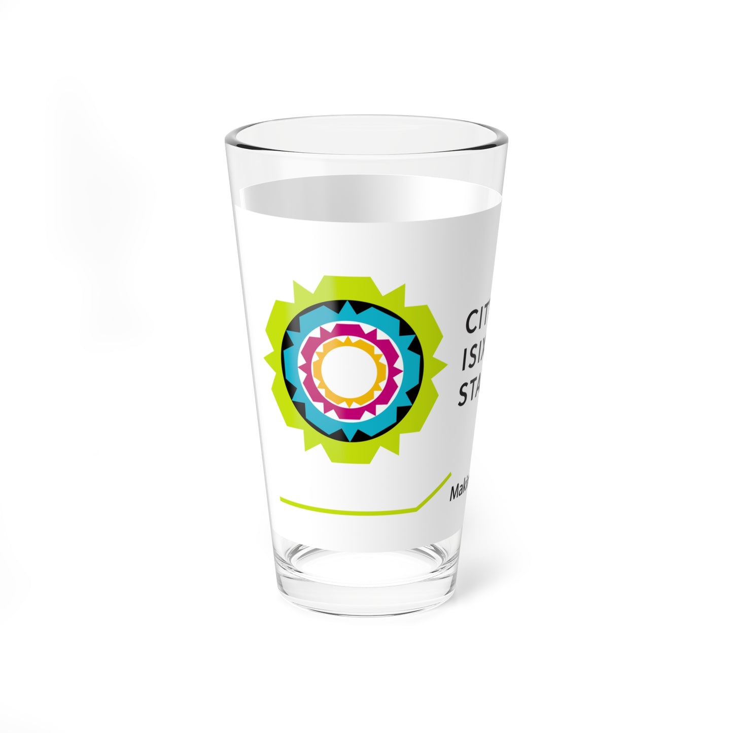 Flag of Cape Town South Africa (South Africa) Pint Glass 16oz