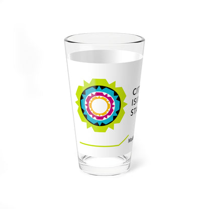 Flag of Cape Town South Africa (South Africa) Pint Glass 16oz