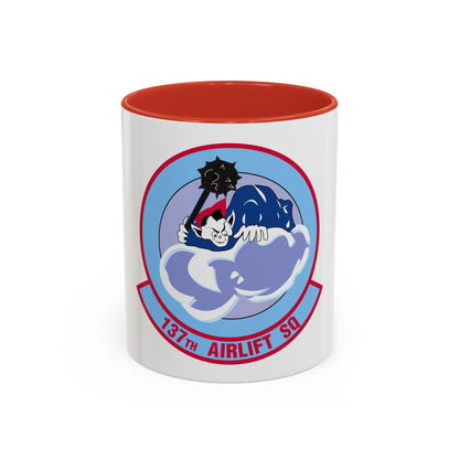 137 Airlift Squadron (U.S. Air Force) Accent Coffee Mug