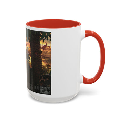 North America - Dawn on the Delta- 74mya (1993) (Map) Accent Coffee Mug