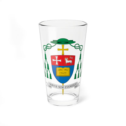 Escudo de David Abadías Aurín (Spain) (Coat of Arms) Pint Glass 16oz