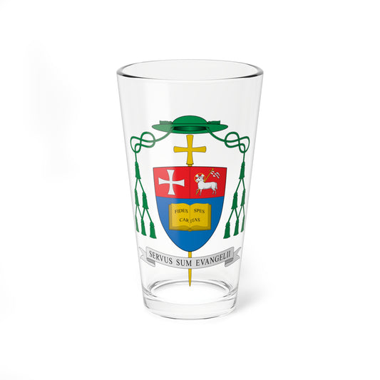 Escudo de David Abadías Aurín (Spain) (Coat of Arms) Pint Glass 16oz