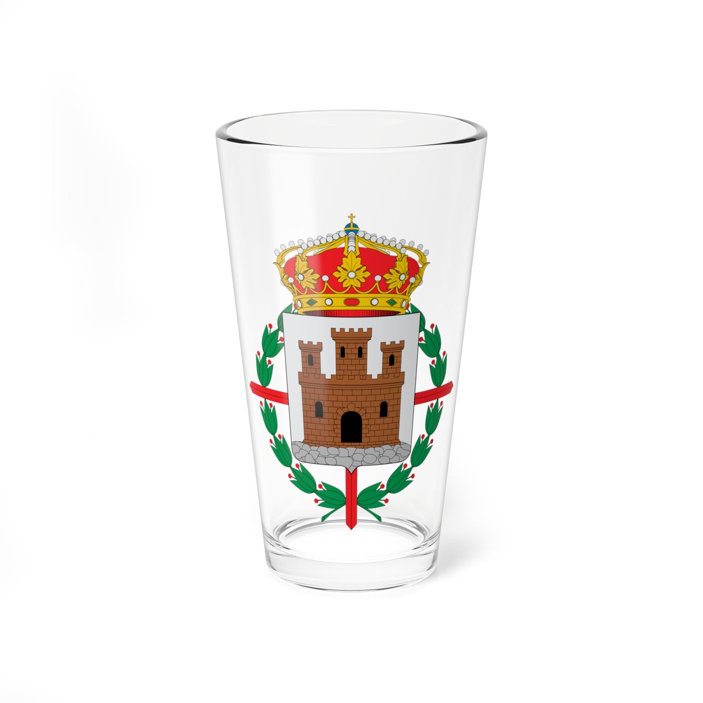 Escudo de Bubierca (Spain) (Coat of Arms) Pint Glass 16oz