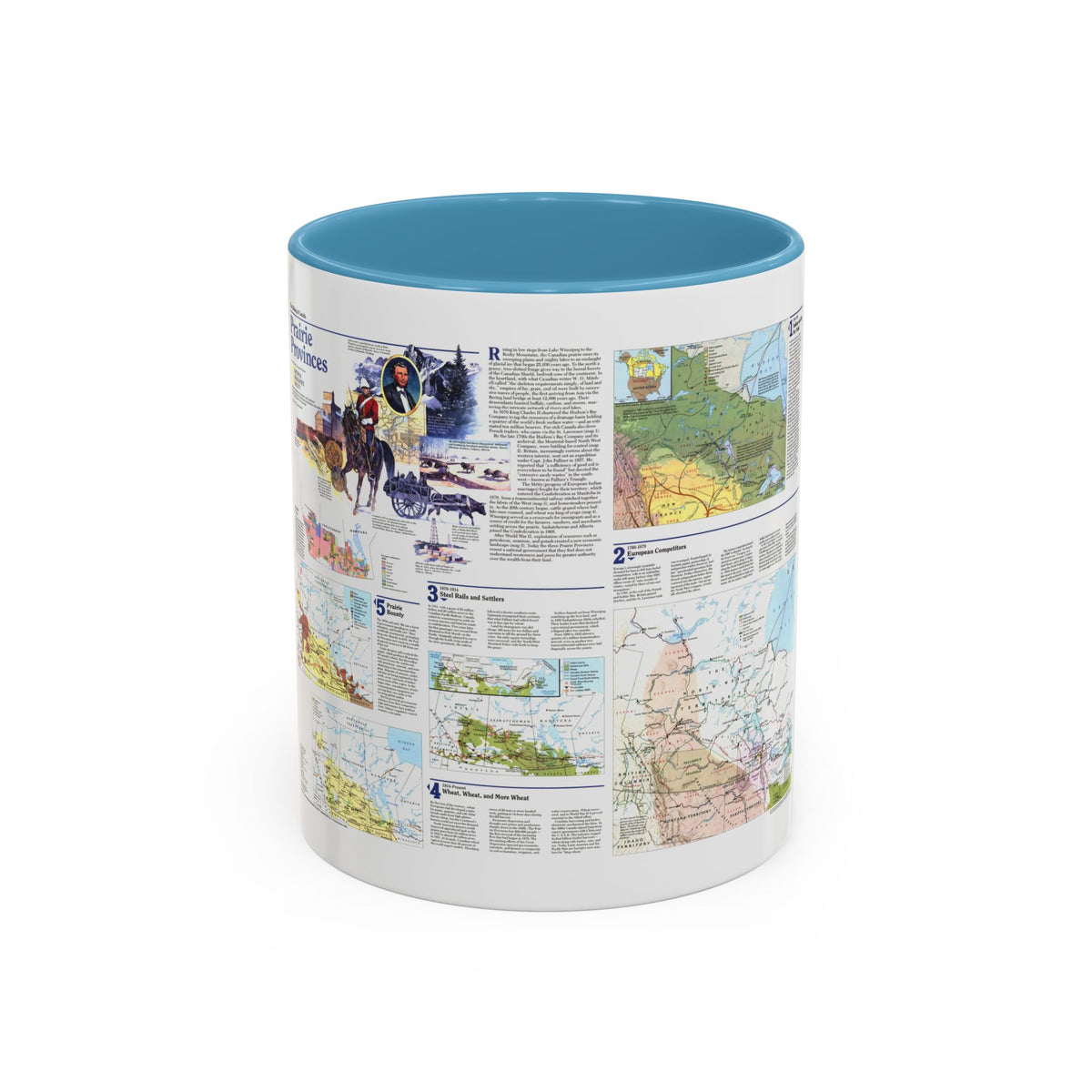 Canada - Prairie Provinces 2 (1995) (Map) Accent Coffee Mug