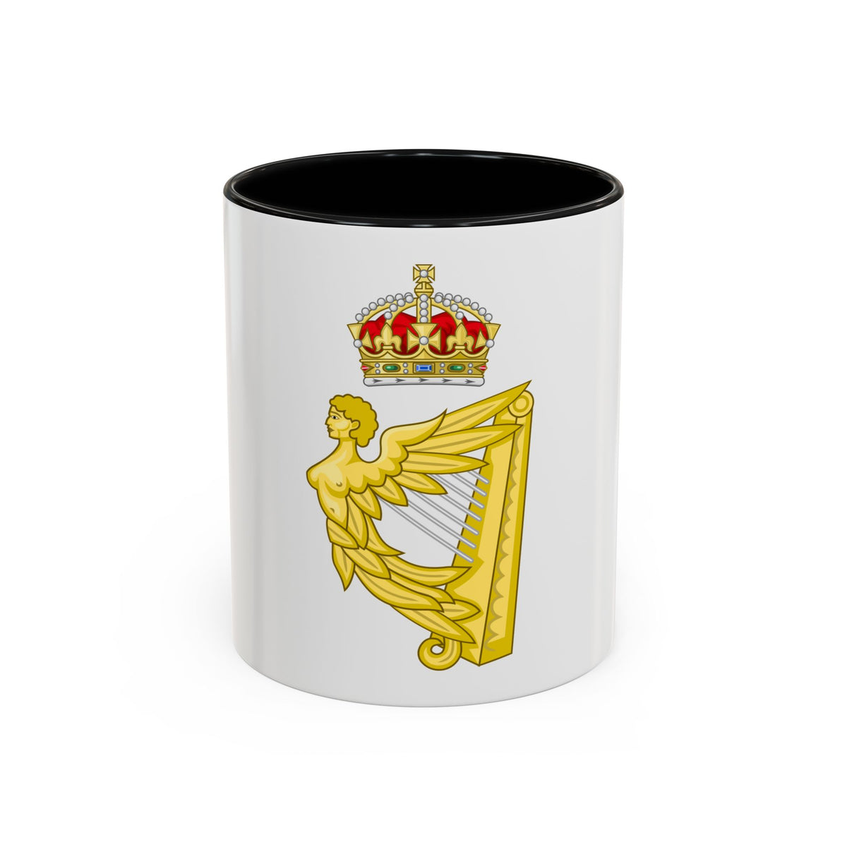 Crowned Harp (Tudor Crown) - Accent Coffee Mug