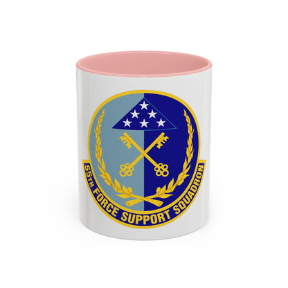 55th Force Support Squadron (U.S. Air Force) Accent Coffee Mug