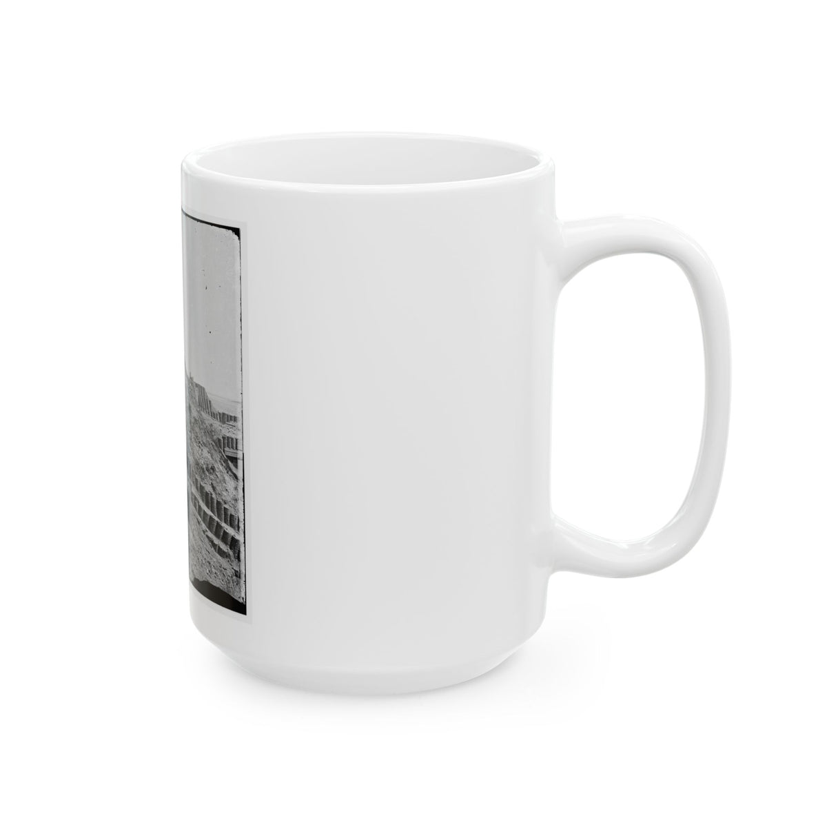 Charleston, S.C. Beacon On Parapet Of Fort Sumter (U.S. Civil War) White Coffee Mug